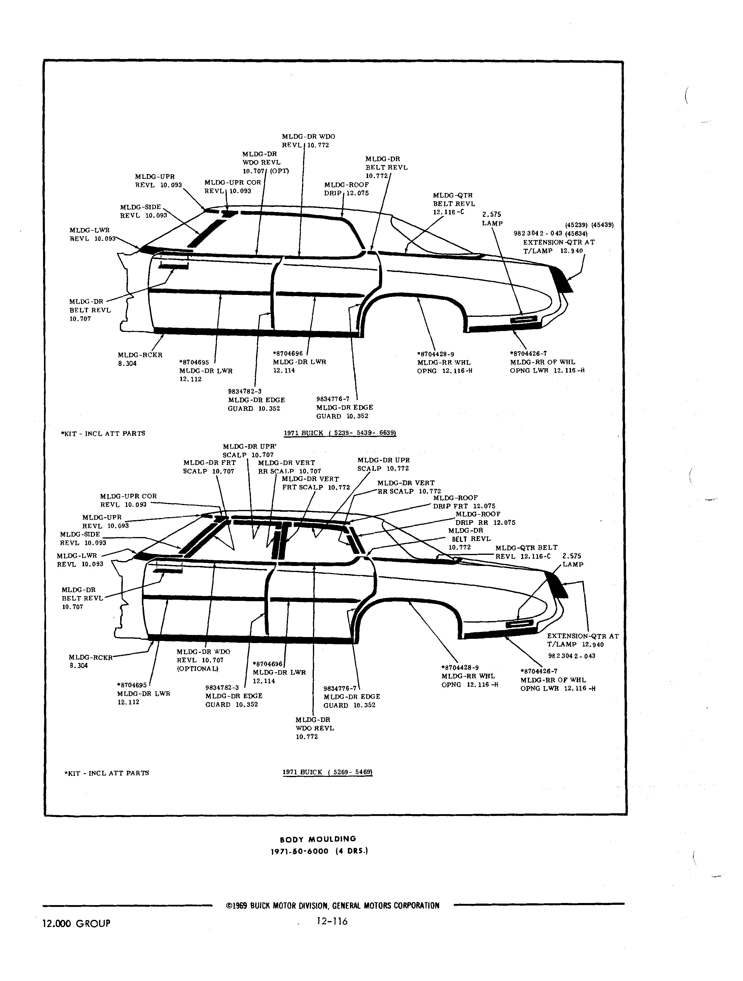 Buick 19401972 Parts illustrations / Buick Chassis And Body